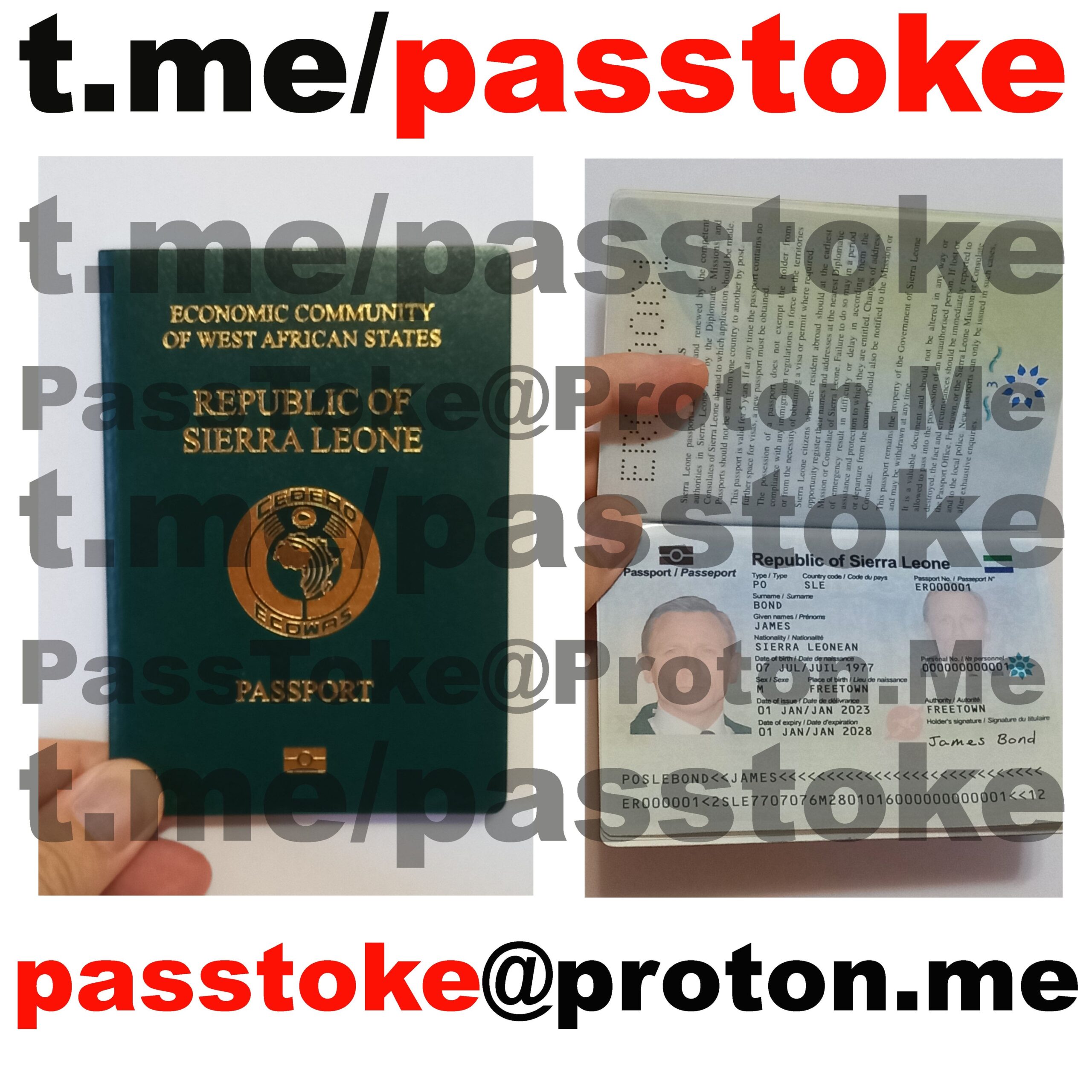 False Sierra Leonean Passports for Sale False Sierra Leonean Passports for Sale