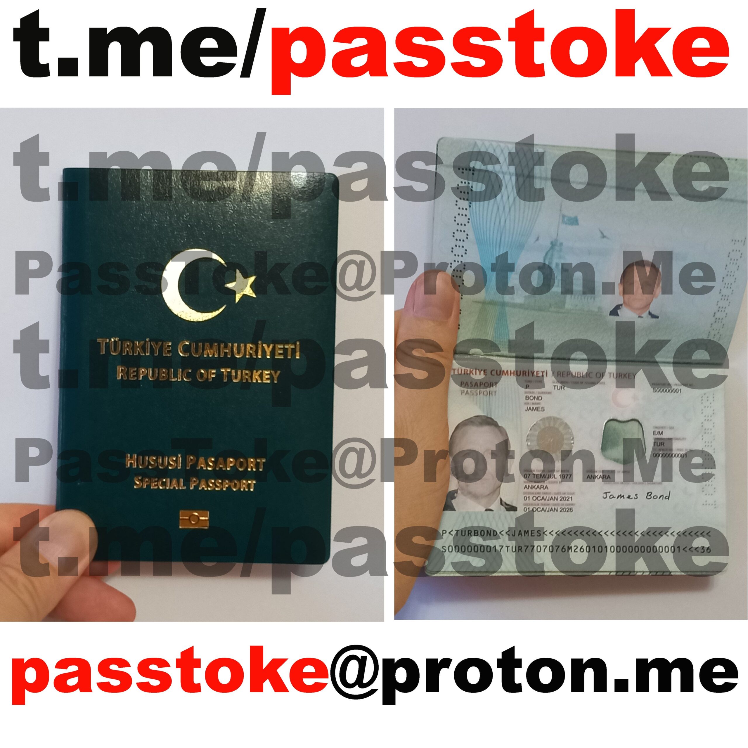 Bogus Turkish Special Passports for Sale